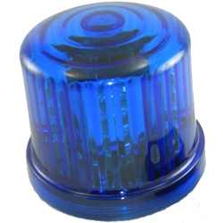 Blue Rotating LED Beacon Light, Battery Operated, Optional AC Power ...